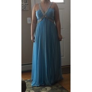 Prom Dress Size Gown by LARA Design Light blue